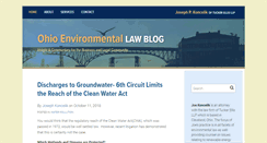 Desktop Screenshot of ohioenvironmentallawblog.com