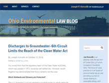 Tablet Screenshot of ohioenvironmentallawblog.com